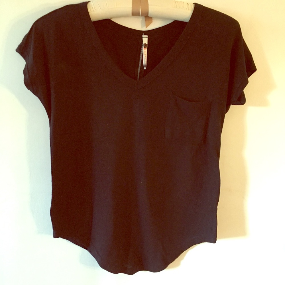 Black Tee with detailed back